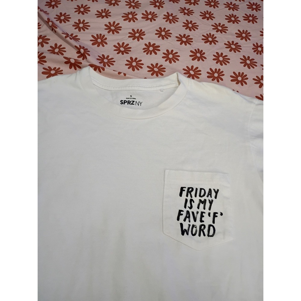 Friday Is My Fave F Word Uniqlo SPRZ NY Timothy Goodman Pocket Shirt Small - Picture 3 of 5